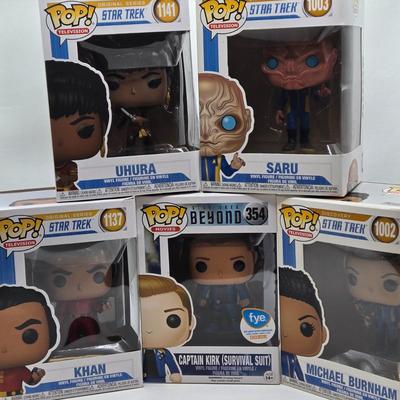 LOT 75: Variety of Star Trek Funko Pops NIB