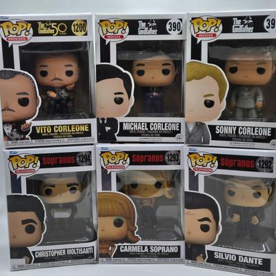 LOT 77: NIB Godfather and Sopranos Funko Pops