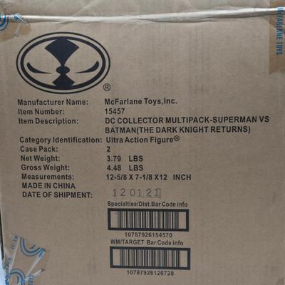 LOT 79: 2 Sets of DC Multiverse Superman vs. Batman NIB