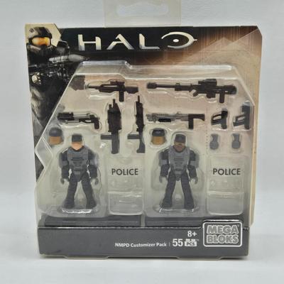 LOT 80: Halo Mega Blocks NMPD Customizer Pack New in Packaging