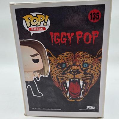 LOT 122: NIB Funko Pops Including Iggy Pop, Tupac Shakur, Notorious B.I.G., Janis Joplin , and Metallica Lady Justice