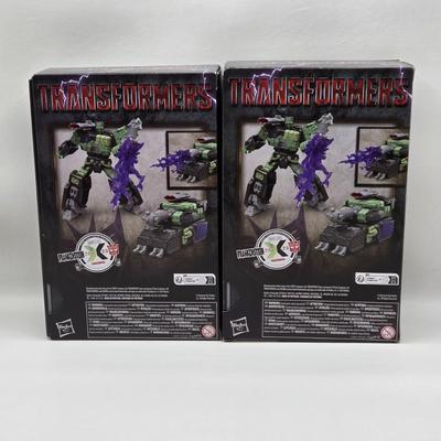 LOT 138: NIB Transformers Top Gun Maverick, Back to the Future Gigawatt, and 2 Frankentrons