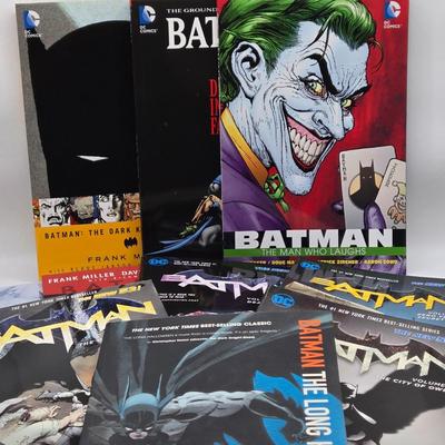 LOT 147: Variety of DC Hard and Soft Covered Batman Comic Books