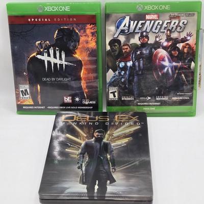 LOT 148: Variety of XBox One Games Including Call of Duty Black Ops, Halo 5 Guardians, and More