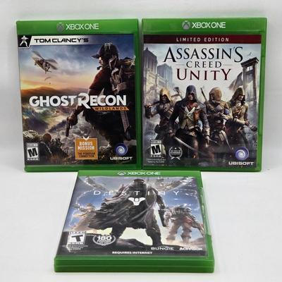LOT 148: Variety of XBox One Games Including Call of Duty Black Ops, Halo 5 Guardians, and More