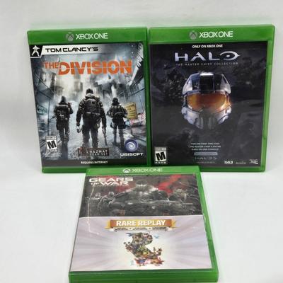 LOT 149: Multiple XBox One Games Including Halo Wars 2, Fallout 76, and More