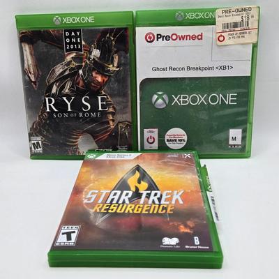 LOT 149: Multiple XBox One Games Including Halo Wars 2, Fallout 76, and More