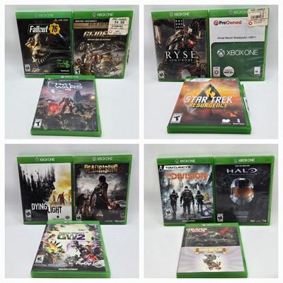 LOT 149: Multiple XBox One Games Including Halo Wars 2, Fallout 76, and More