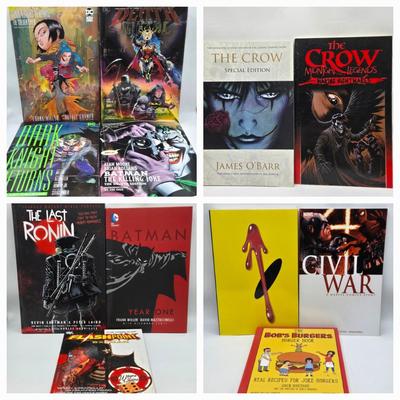 LOT 151: Hard and Soft Covered DC Comic, Crow, and More