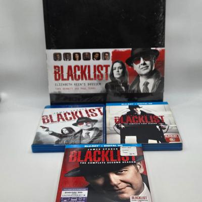 LOT 152: New in Packaging Set of First, Second, and Third Seasons of The Blacklist Blue Ray and Elizabeth Keen's Dossier