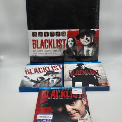 LOT 152: New in Packaging Set of First, Second, and Third Seasons of The Blacklist Blue Ray and Elizabeth Keen's Dossier