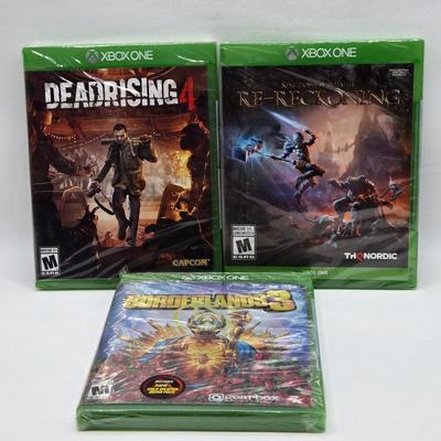 LOT 153: Unopened XBOX One Games Including Mighty Number 9, Destiny 2, and More