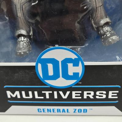 LOT 159: DC Multiverse Batman vs. Hush, Batman of Zur-En-Arrh Unmasked, Superboy-Prime, and General Zod NIB