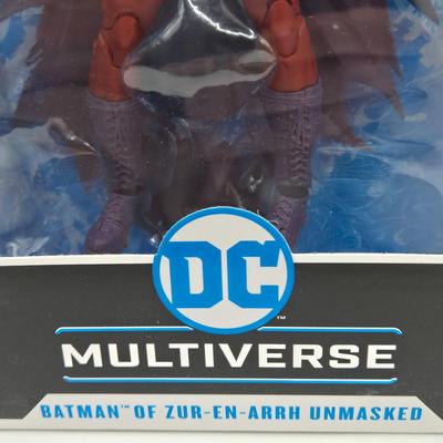 LOT 159: DC Multiverse Batman vs. Hush, Batman of Zur-En-Arrh Unmasked, Superboy-Prime, and General Zod NIB