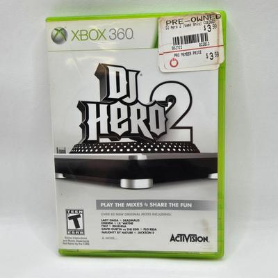 LOT 161: Multiple XBox 360 Games Including DJ Hero 2 and Gears of War