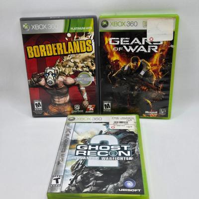 LOT 161: Multiple XBox 360 Games Including DJ Hero 2 and Gears of War