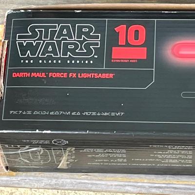 LOT 181: Star Wars The Black Series Darth Maul Force FX Lightsaber #10 by Hasbro