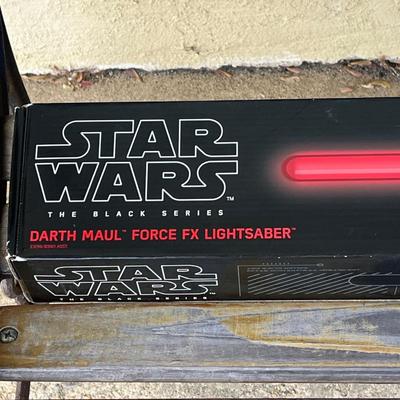 LOT 181: Star Wars The Black Series Darth Maul Force FX Lightsaber #10 by Hasbro