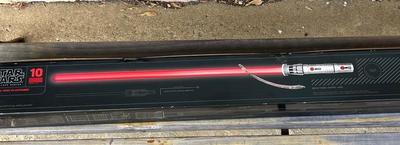 LOT 181: Star Wars The Black Series Darth Maul Force FX Lightsaber #10 by Hasbro