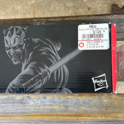 LOT 181: Star Wars The Black Series Darth Maul Force FX Lightsaber #10 by Hasbro