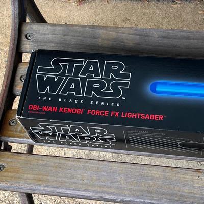 LOT 182: Star Wars The Black Series Obi-Wan Kenobi Force FX Lightsaber #09 by Hasbro