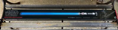 LOT 182: Star Wars The Black Series Obi-Wan Kenobi Force FX Lightsaber #09 by Hasbro