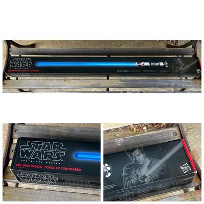LOT 182: Star Wars The Black Series Obi-Wan Kenobi Force FX Lightsaber #09 by Hasbro