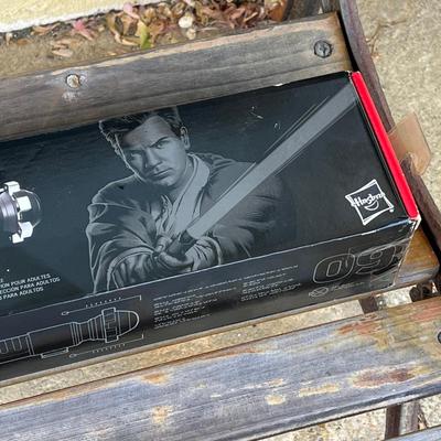 LOT 182: Star Wars The Black Series Obi-Wan Kenobi Force FX Lightsaber #09 by Hasbro