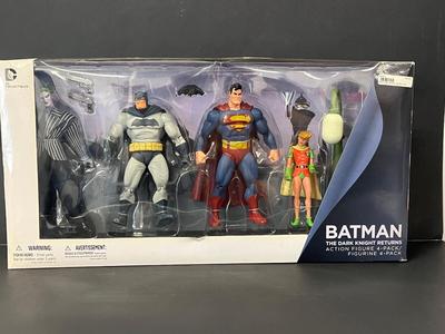 LOT 186: DC Collectibles - Batman The Dark Knight Returns Action Figure 4-Pack
