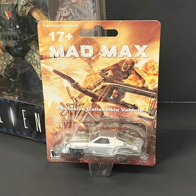 LOT 188: Assorted Collectibles, Toys - Mad Max, Aliens, and More
