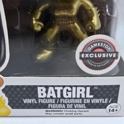 LOT 193: NIB Variety of Funko Pops Including Wizard Deadpool, Halo the Weapon, and Super Heroes Batgirl