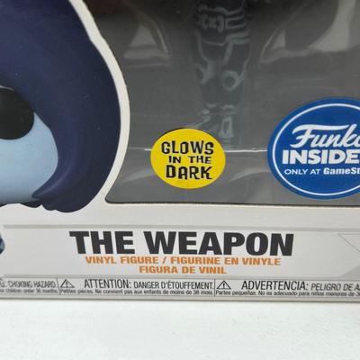 LOT 193: NIB Variety of Funko Pops Including Wizard Deadpool, Halo the Weapon, and Super Heroes Batgirl