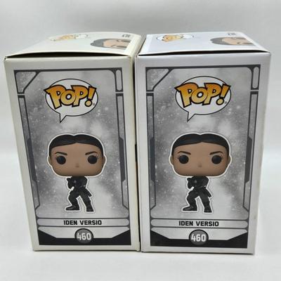 LOT 194: NIB Star Wars Funko Pops Including The Bad Batch Set and 2 Iden Versio, R2-D2 Measuring Cup Set, and Millennium Falcon...