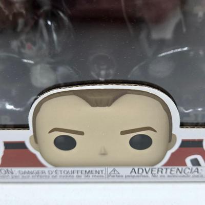 LOT 194: NIB Star Wars Funko Pops Including The Bad Batch Set and 2 Iden Versio, R2-D2 Measuring Cup Set, and Millennium Falcon...