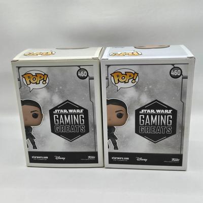 LOT 194: NIB Star Wars Funko Pops Including The Bad Batch Set and 2 Iden Versio, R2-D2 Measuring Cup Set, and Millennium Falcon...