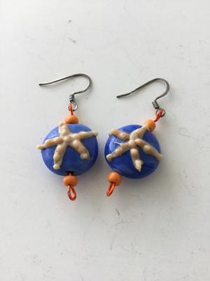 Unique handmade starfish earrings