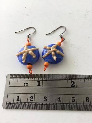 Unique handmade starfish earrings