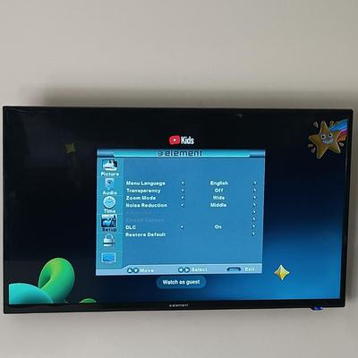 LOT 2: Element 36" LED TV with Remote (will need tools to remove)
