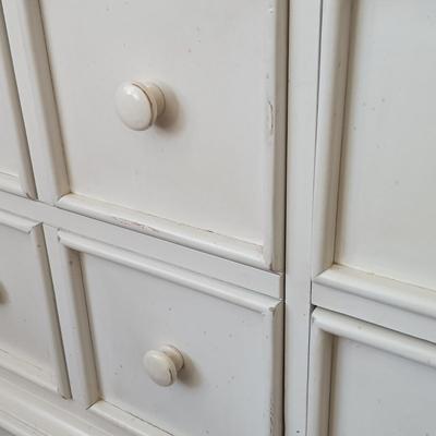 LOT 3: Wood Media Cabinet / TV Stand with Drawers and Shelves by Hooker Furniture
