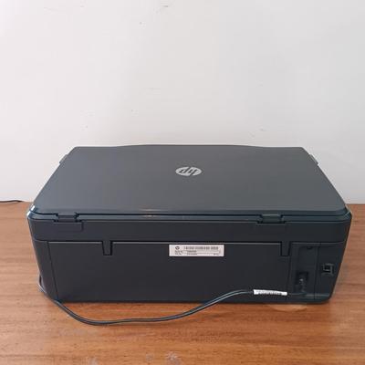 LOT 10: Office Essentials Featuring a HP ENVY Photo 6200 Printer, Desk Lamp, Wooden Paper Trays, and More