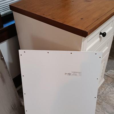 LOT 12: Pottery Barn Shudder Style Corner Desk and Filing Cabinet