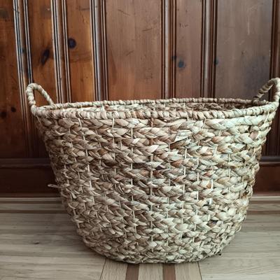 LOT 13: Laundry Room Essentials Including Laundry Basket/Cart, Woven Basket, Folding Wood Rack, Metal Towel Rack and More