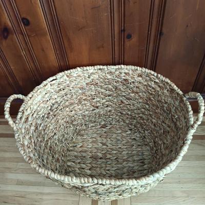 LOT 13: Laundry Room Essentials Including Laundry Basket/Cart, Woven Basket, Folding Wood Rack, Metal Towel Rack and More