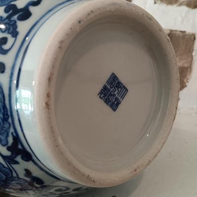 LOT 17: Set of Two (2) Beautiful Blue Ceramic Vases