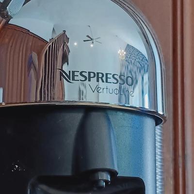 LOT 21: Nespresso VertuoLine Type GCA1 Coffee and Espresso Maker with Harry Potter Gryffindor Mug and Espresso Cups