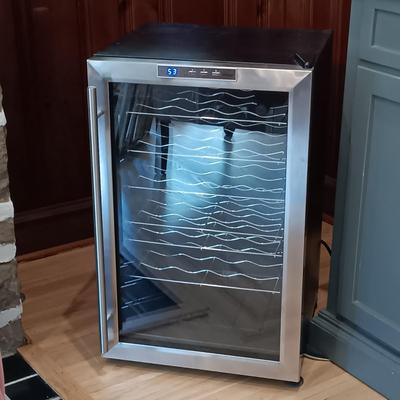 LOT 27: Vinotemp 28 Bottle Wine Refrigerated Cellar Model # VT-28TEDS