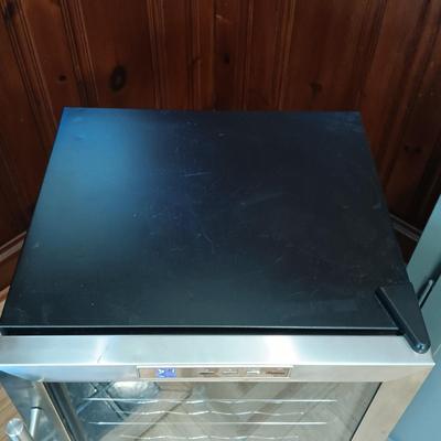 LOT 27: Vinotemp 28 Bottle Wine Refrigerated Cellar Model # VT-28TEDS