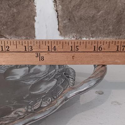 LOT 41: Collection of Two (2) Arthur Court Aluminum Oblong and Oval Apple Trays with Original Boxes