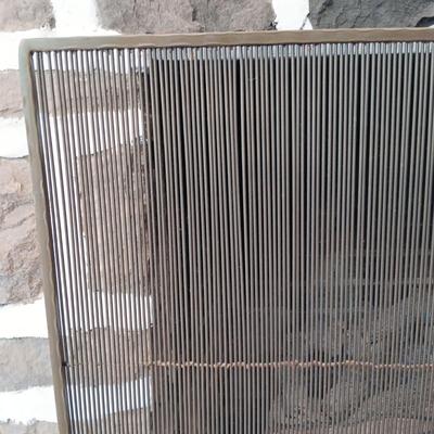LOT 42: Crate & Barrel Metal Free-Standing Fireplace Screen