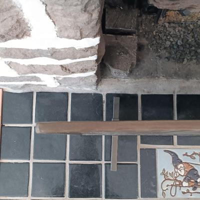 LOT 42: Crate & Barrel Metal Free-Standing Fireplace Screen